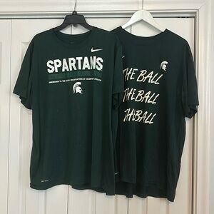 Nike drifit Michigan state short sleeve shirts
